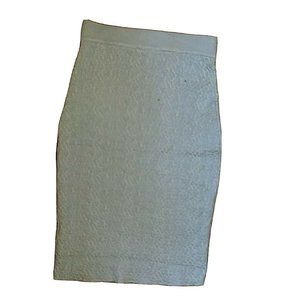 Lucy Paris Pencil Straight Skirt Light Blue Womens Size Large Knit